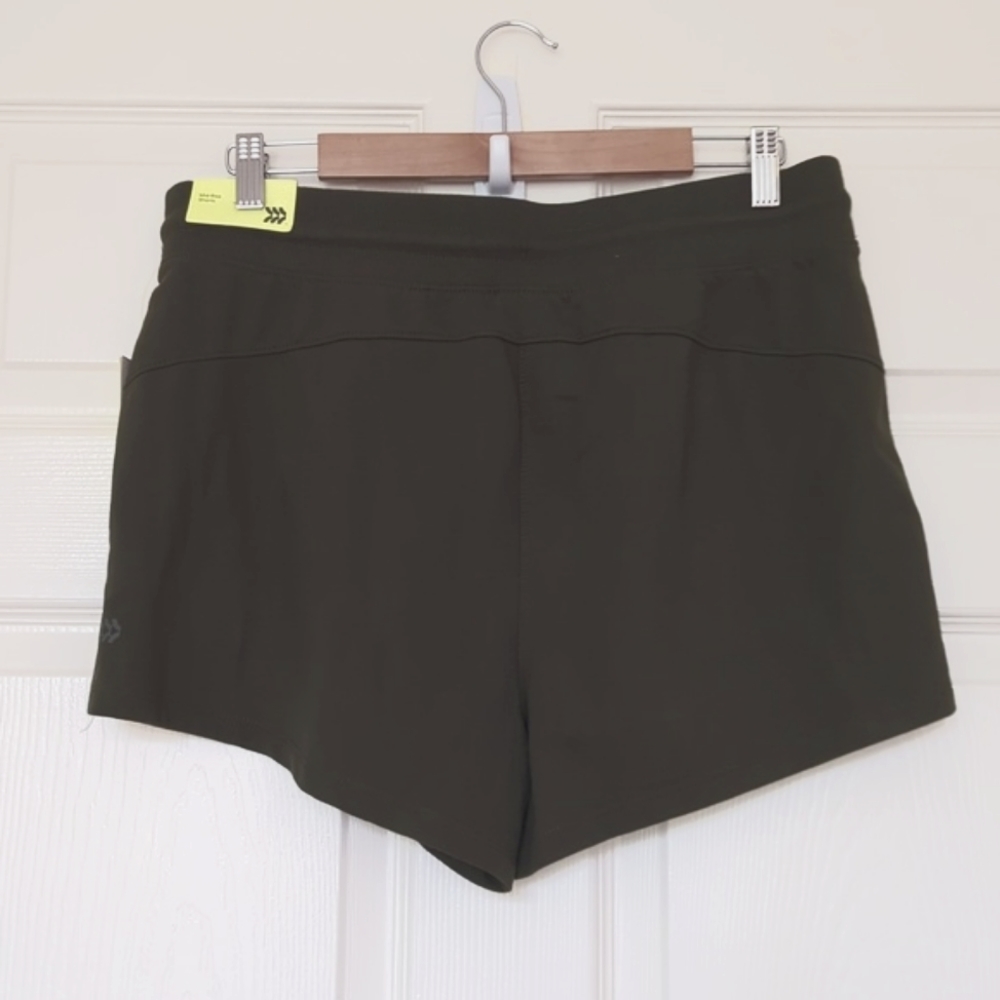 Women's All in Motion French Terry Shorts Hunter Green Size Large - Picture 5 of 8